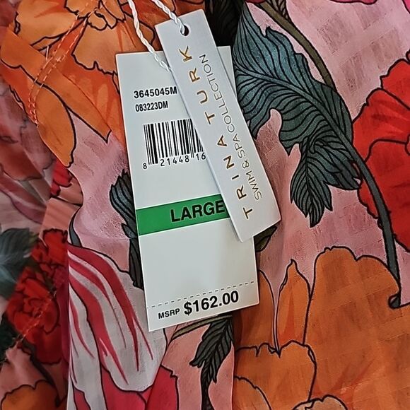 Trina Turk Women's Sunny Bloom Print Swim Slit Cover Up Pants - Picture 9 of 9